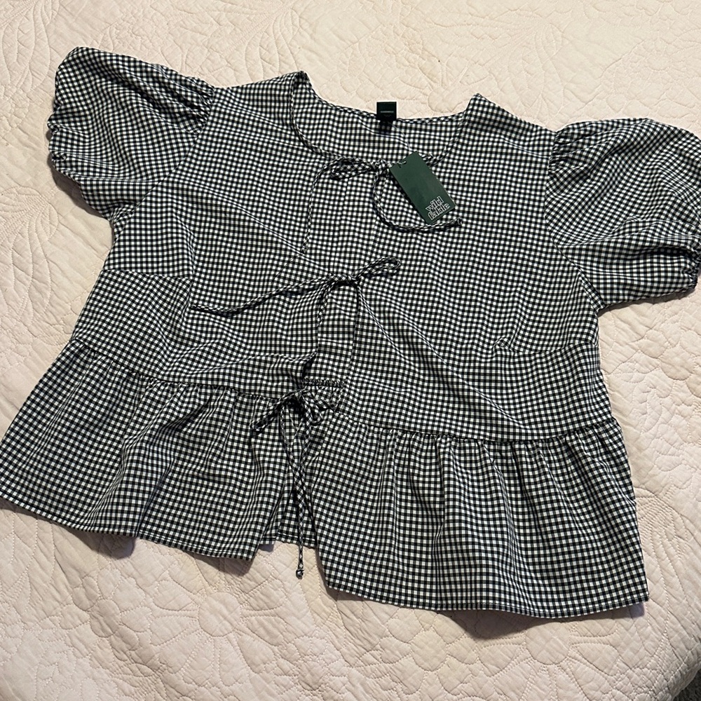 Tie Front by Ruffle Vest